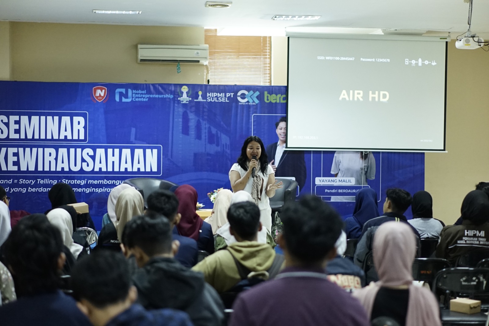 NEC Bersama HIPMI PT Nobel Indonesia Gelar Seminar Kewirausahaan